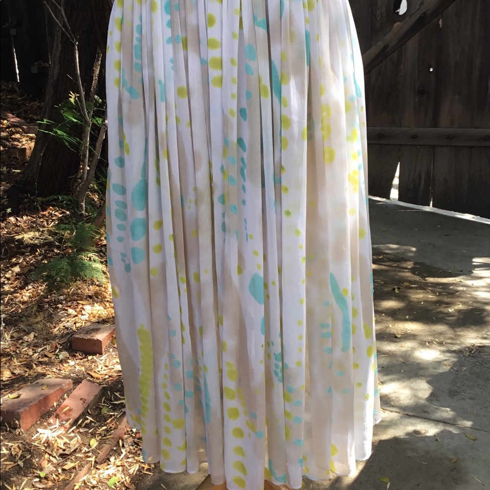 Mid calf water color print dress W118 Walter Baker - Picture 3 of 8